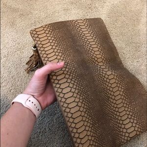 The Royal Standard Clutch faux snakeskin